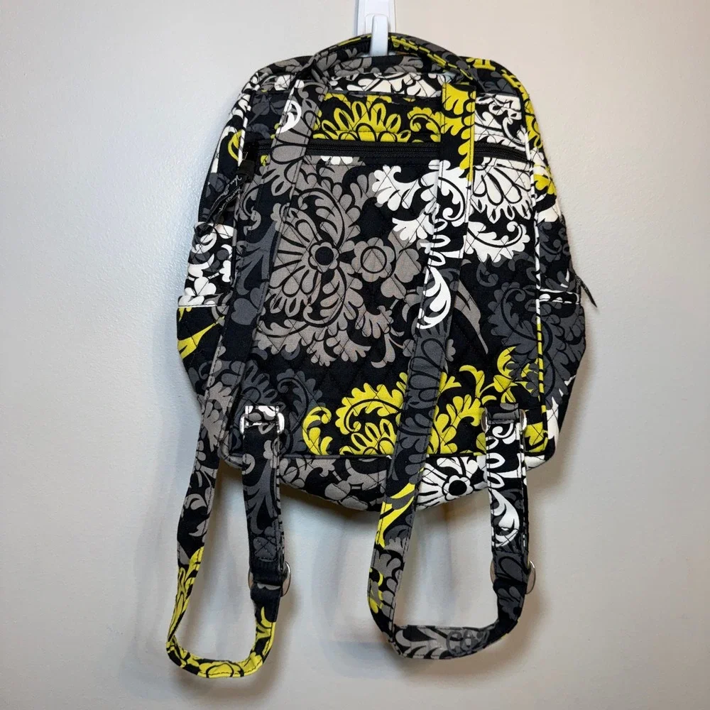 Vera Bradley Women's Quilted Baroque Floral Print Small Backpack